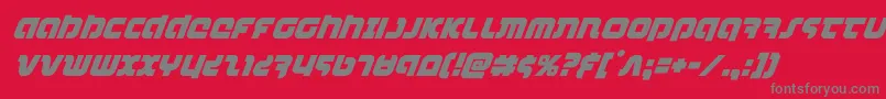 Шрифт combatdroidsuperital – серые шрифты на красном фоне