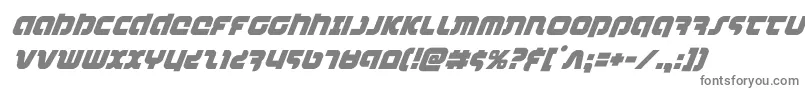 フォントcombatdroidsuperital – 白い背景に灰色の文字