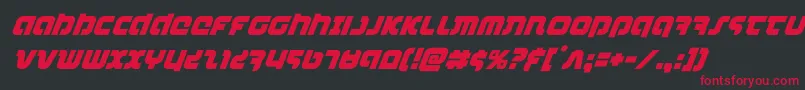 combatdroidsuperital Font – Red Fonts on Black Background