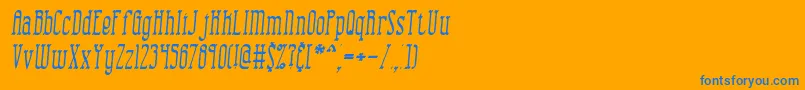 More about combusii Font combusii Font – Blue Fonts on Orange Background