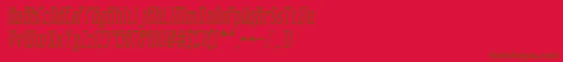 Шрифт combusii – коричневые шрифты на красном фоне