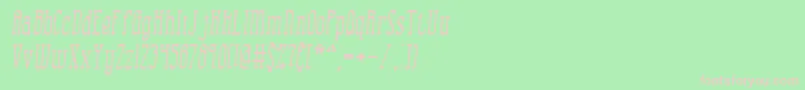 combusii Font – Pink Fonts on Green Background