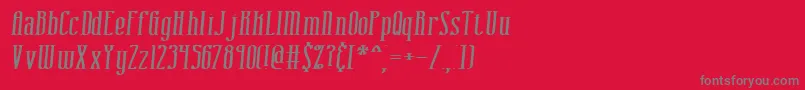 combusti Font – Gray Fonts on Red Background