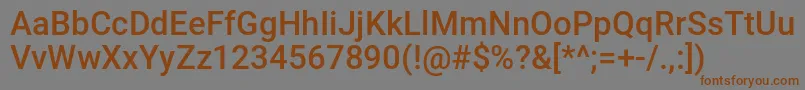 Шрифт combustt – коричневые шрифты на сером фоне