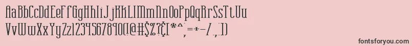 combustw-Schriftart – Schwarze Schriften auf rosa Hintergrund