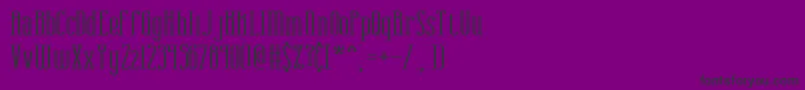 フォントcombustw – 紫の背景に黒い文字