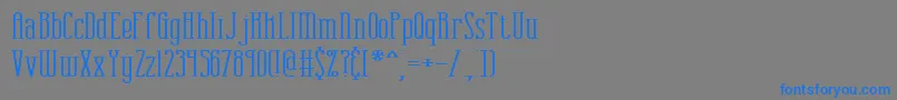 combustw Font – Blue Fonts on Gray Background