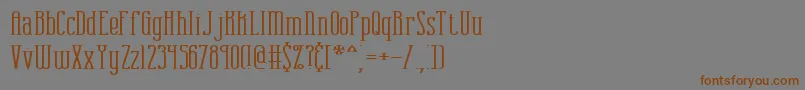 combustw Font – Brown Fonts on Gray Background