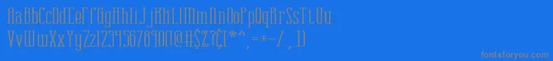 combustw Font – Gray Fonts on Blue Background