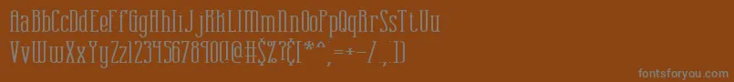 Шрифт combustw – серые шрифты на коричневом фоне
