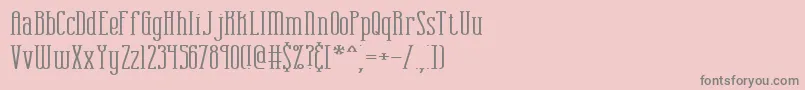 combustw Font – Gray Fonts on Pink Background