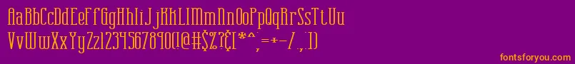 Шрифт combustw – оранжевые шрифты на фиолетовом фоне