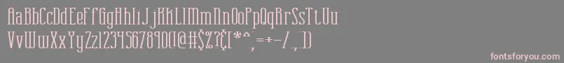 combustw Font – Pink Fonts on Gray Background