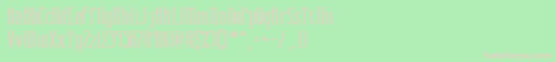 combustw Font – Pink Fonts on Green Background