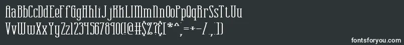 フォントcombustw – 黒い背景に白い文字