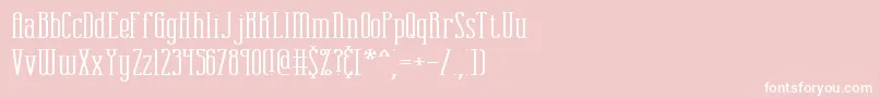 combustw Font – White Fonts on Pink Background
