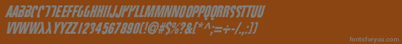 Fightt3 Font – Gray Fonts on Brown Background
