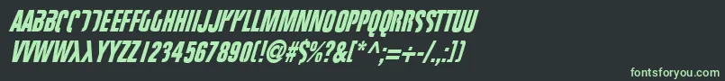 Fightt3 Font – Green Fonts on Black Background