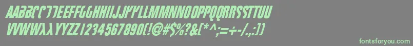 Fightt3 Font – Green Fonts on Gray Background