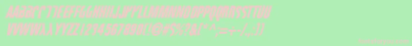 Fightt3 Font – Pink Fonts on Green Background