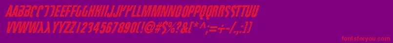 Fightt3 Font – Red Fonts on Purple Background