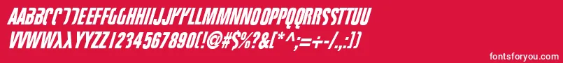 Fightt3 Font – White Fonts on Red Background
