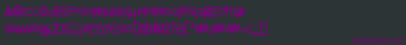 Comeback Of The Damned Font – Purple Fonts on Black Background