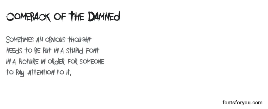 Fuente Comeback Of The Damned