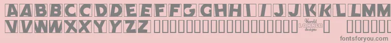 COMEP    Font – Gray Fonts on Pink Background