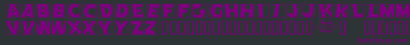 COMEP    Font – Purple Fonts on Black Background
