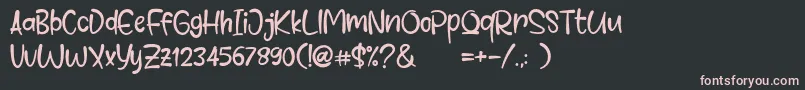 Comet Deer Font – Pink Fonts on Black Background