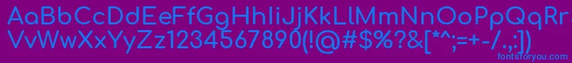 Comfortaa Bold Font – Blue Fonts on Purple Background