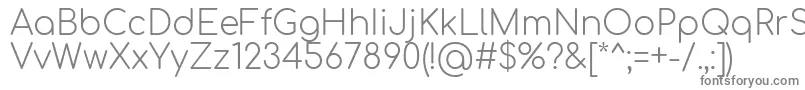 Comfortaa Light Font – Gray Fonts on White Background