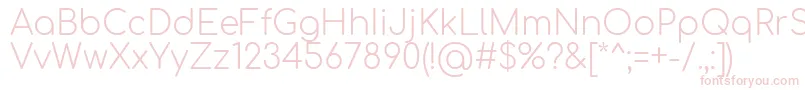 Comfortaa Light Font – Pink Fonts on White Background