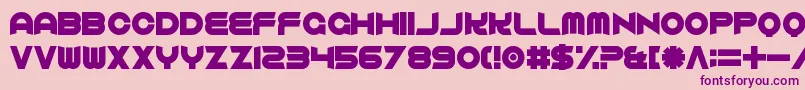 Comfortably Dumb Font – Purple Fonts on Pink Background