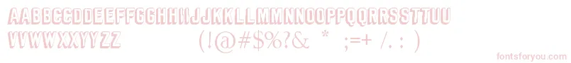 Comic Block  DEMO by Marta van Eck Font – Pink Fonts on White Background