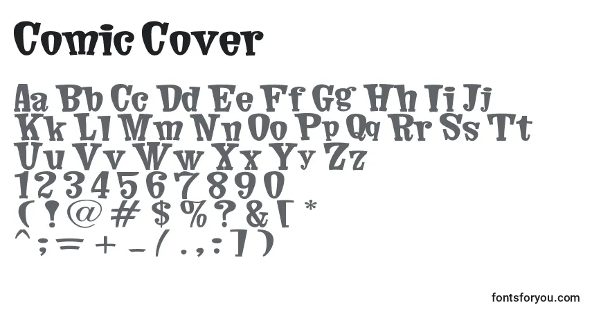 Czcionka Comic Cover – alfabet, cyfry, specjalne znaki