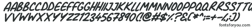 Czcionka Comic Marker Deluxe Italic – czcionki dla Sony Vegas Pro