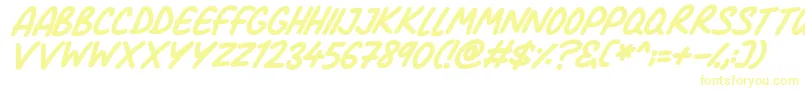 Weitere Informationen zur Comic Marker Deluxe Italic-Schriftart Comic Marker Deluxe Italic-Schriftart – Gelbe Schriften