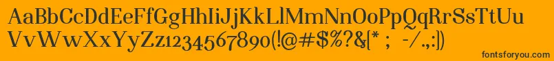 NightstillcomesBoldFinalSample Font – Black Fonts on Orange Background