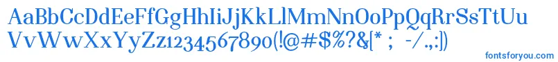 フォントNightstillcomesBoldFinalSample – 白い背景に青い文字