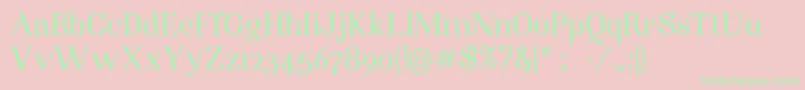 NightstillcomesBoldFinalSample Font – Green Fonts on Pink Background