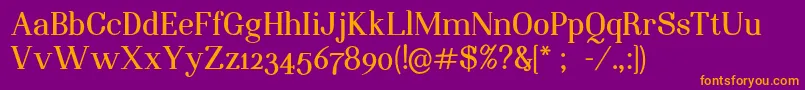 NightstillcomesBoldFinalSample Font – Orange Fonts on Purple Background