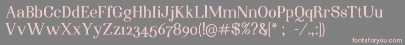 NightstillcomesBoldFinalSample Font – Pink Fonts on Gray Background