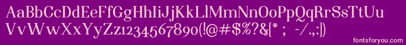NightstillcomesBoldFinalSample Font – Pink Fonts on Purple Background