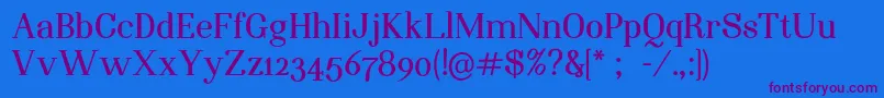 NightstillcomesBoldFinalSample Font – Purple Fonts on Blue Background