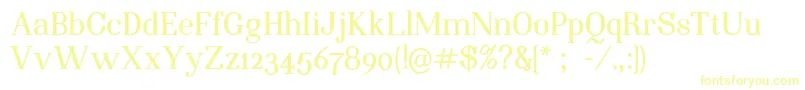 NightstillcomesBoldFinalSample-fontti – keltaiset fontit valkoisella taustalla