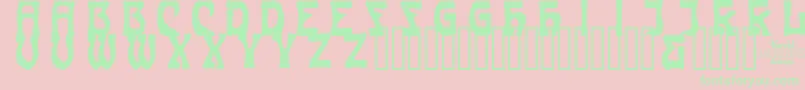 Carmci Font – Green Fonts on Pink Background