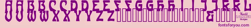 Carmci Font – Purple Fonts on Pink Background