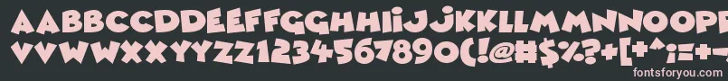 Comic Queens Font – Pink Fonts on Black Background